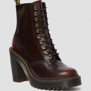 Dr. Martens Women's Kendra Platform Quad Heeled Cherry Arcadia